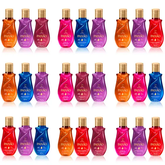 Kit Óleo Corporal Paixão 100ml 3 unidades