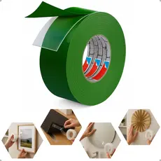 Fita Dupla Face Extra Forte Adesiva 12mm x 2/5/20m Transparente Colar Quadro Painel Parede