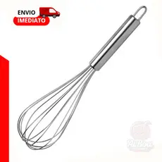 Batedor de Ovo Clara Fouet Fue Inox para Cozinha Casa Diversas Receitas Bolo Pão Massas Kits