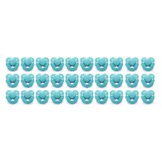 Kit 25 Mini Chupetas Ursinho bico palito Azul 28x35mm Artesanato Bebê Reborn Lembrancinha