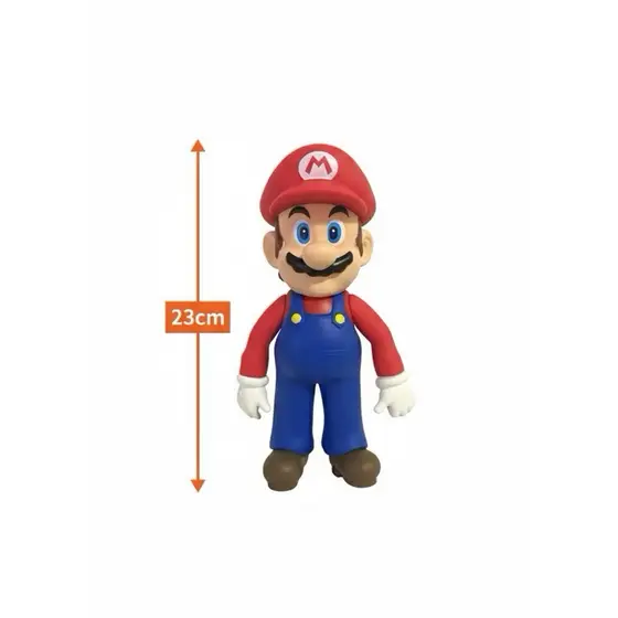 Boneco super Mario Bros 23cm Vinil Personagem Clássico Infanti