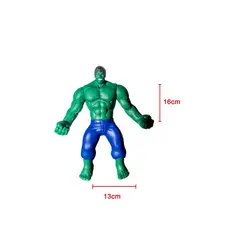 Boneco Hulk Verde 16 cm /Articulado • Presente para Crianças • Brinquedo de Vinil Resistente