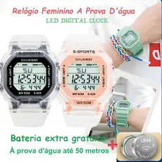 Relógio Feminino Digital À Prova D'Água De Pulso Esportivo Original Led Unissex Presente Ideal