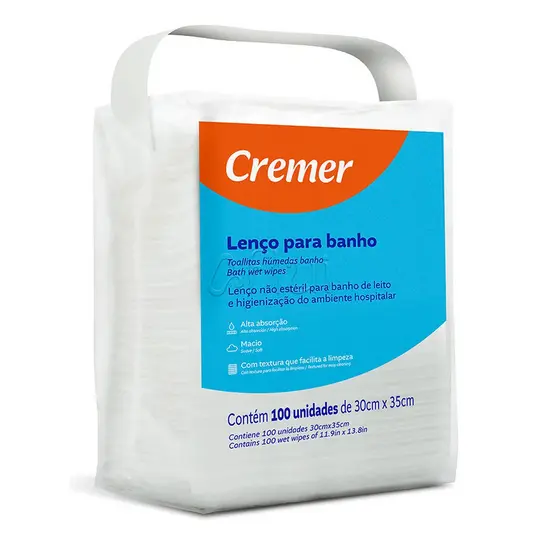 Lenço Para Banho Cremer - 100 UN