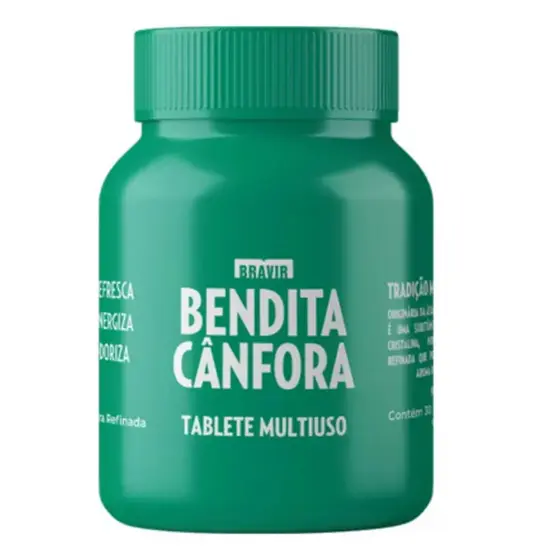Bendita Cânfora Pastilha Odorizante Potinho Contendo 30 Unid