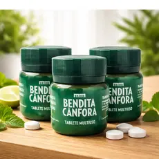 Kit 3x Bendita Cânfora Pastilha Odorizante Potinho 30 Unid