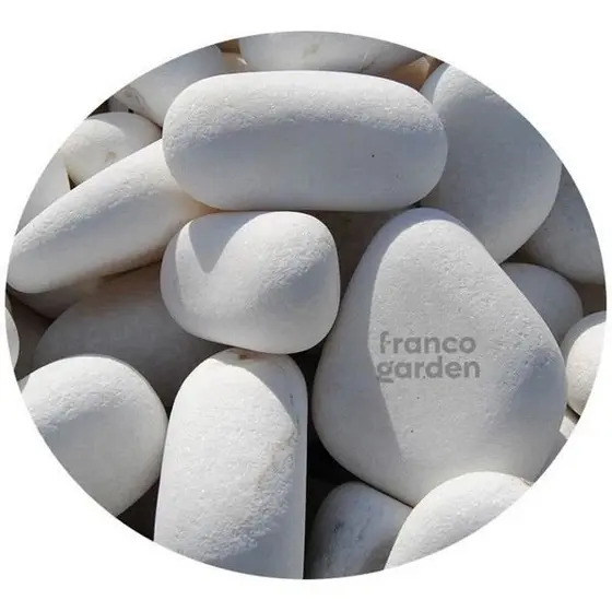 Pedra Seixo Branco Dolomita Para Decoração, Vaso, Caminho de Jardim e Canteiro 1Kg, 3Kg e 5Kg