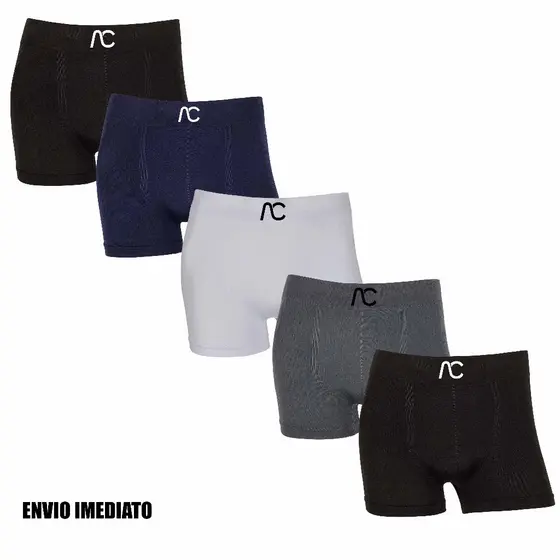 Kit 2 ou 5 cuecas boxer AC & Co Originais Microfibra confortáveis Sem Costura