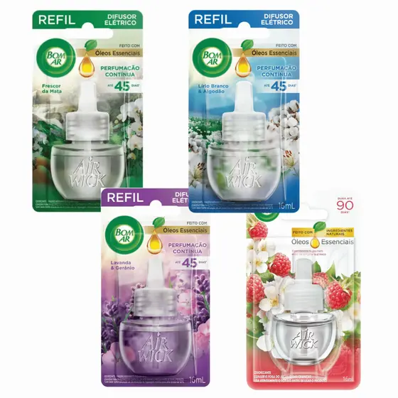 Refil Bom Ar Difusor Elétrico Oléo Essencial 16 ml AirWick