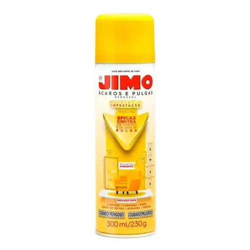 Jimo Ácaros E Pulgas 300 Ml Carpete Sofas Cortinas Tapetes
