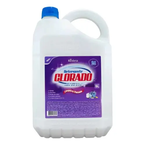 Detergente Clorado Realeza 5 Litros Alveja Tira Limo Perfumado