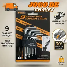 Jogo de Chaves Ferramentas | Para Montagem e Reparos | Uso Doméstico, Oficina e Profissionais