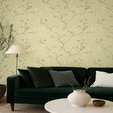 Papel De Parede Autoadesivo 5M X 45CM Florido Decorativo Casa Quarto Cozinha