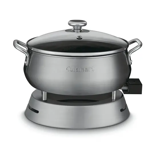 Panela Elétrica com Acessórios para Fondue Inox 220V Prata Cuisinart - CFO-50CBBRB