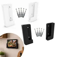 Suporte de Parede para Tablet | Compatível com a Maioria dos Tablets | Preto ou Branco  Acompanha Parafusos e Buchas