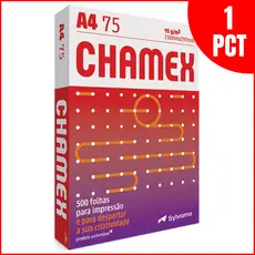 Pacote Papel Sulfite Chamex A4 75g 500 Folhas Branco