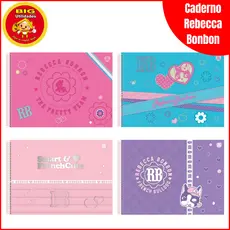 Caderno De Desenho E Cartografia Rebecca Bonbon 60 Folhas Original Capa Dura Feminino Artes Escolar
