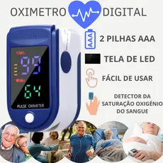 Oxímetro Digital De Dedo Medidor De Saturação Portátil