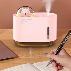 Usb difusor umidificador de ar com luz da noite led umidificador de ar para o quarto desktop casa