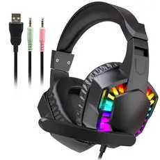 Headset Headphone Fone de ouvido gamer com microfone para PS4 console de jogos
