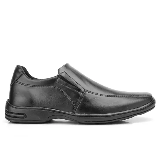 Sapato Masculino Preto Casual Confortável Solado Antiderrapante