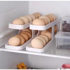 Suporte Organizador de Ovos Para Geladeira Prateleira 2 Andares