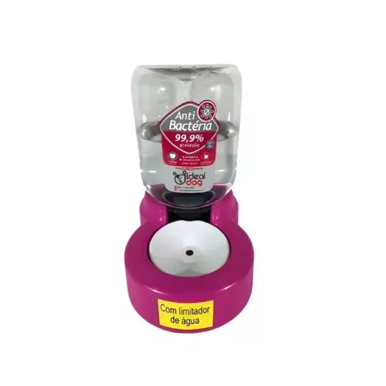 Bebedouro Gravidade 3L Pelos Longos para Shih Tzu e Raças Pequenas – Rosa | Pet Cães