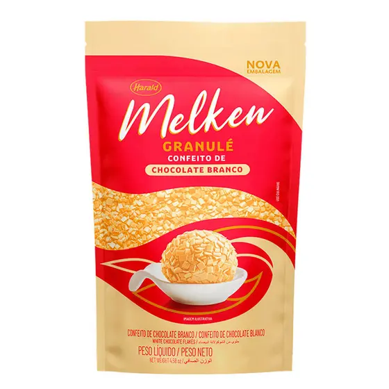 Chocolate Melken Granulé Branco 400g HARALD