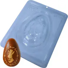 Forma Ovo Páscoa Clássico Coelho Acetato Silicone10629 BWB