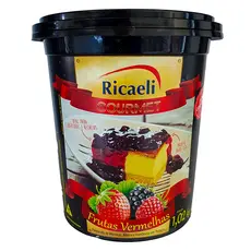 Preparado de Frutas Vermelhas 1,02Kg Ricaeli para Recheio e Cobertura