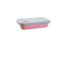 Pote Plástico Válvula Micro-ondas Rosa 600ml ( 42500 )