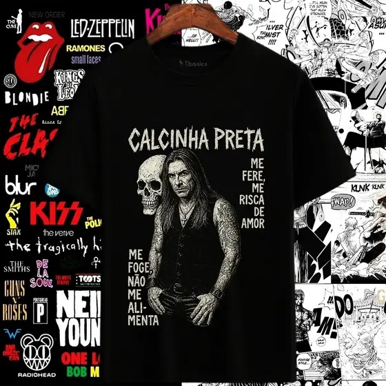 Camisa Edu Falaschi me fere me risca de amor calcinha preta
