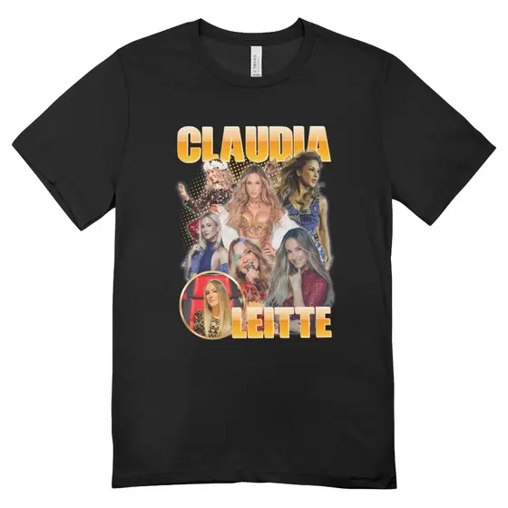 Camisetas Algodão Unissex Tshirt Graphic tee Claudia Leitte