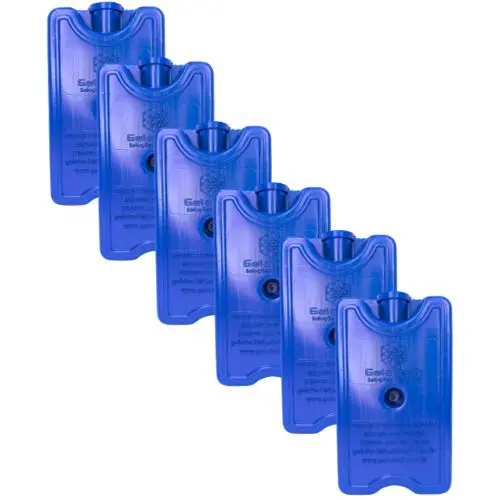 Gelo artificial reutilizável rígido 200 ml Gelotech Gelox Placa de Gelo 06 unidades