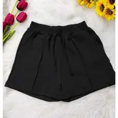 short Duna  Feminina    Pluz lisa  short confortavel basico com bolso praia 2025