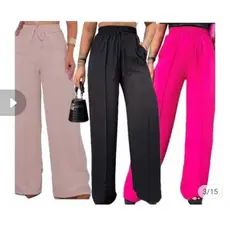 calça feminino pantalona duna com bolso cintura alta tendencia