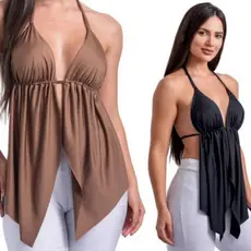 top malibu blusinha feminina babado com bojo tendencia boho chic