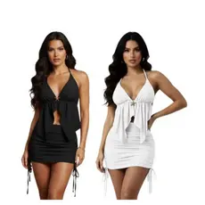 ✨ Blusa Feminina Suplex Frente Única – Amarração nas Costas
