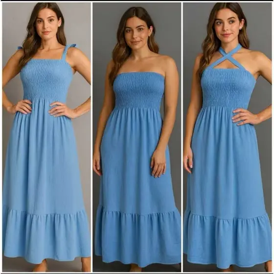 Vestido Longo Alçinha Moda Duna Com Latex
