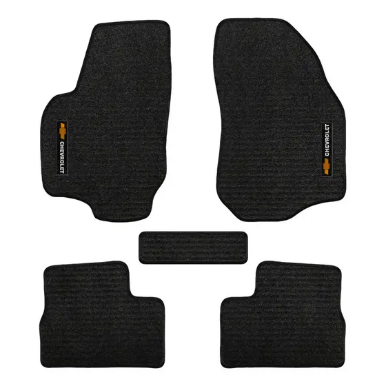 Kit de tapetes 5 peças específico Vectra GT 2007 08 09 10 2011 Carpete Res-Preto