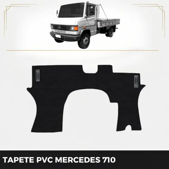 Tapete Caminhão 1 Peça específico Mercedes Benz 710 1988 89 90 ... 15 16 2017 PVC