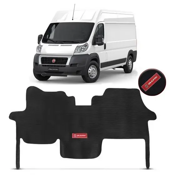 Tapete Borracha Van Fiat Ducato 2018 2019 20 2021 Pvc Preto