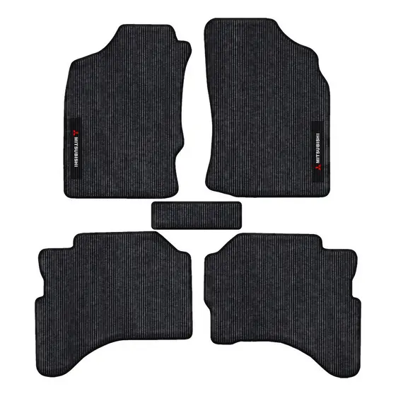 Kit de tapetes 5 Pçs  Especifico Carpete  Carro L200 Triton 2000/17 Res
