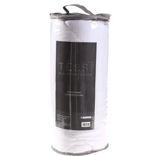 Protetor De Colchão Pillow King Toque De Plumas Capa Colchão 600g/m²