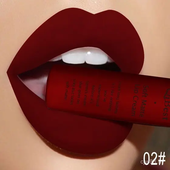 Batom matte de longa duração, à prova d'água e não transferível, brilho labial líquido que não desbota.