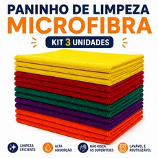 Pano de Pia Limpeza Microfibra Multiuso 33x35cm