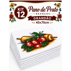 Pano de Prato Estampado Frases algodão 45x75cm