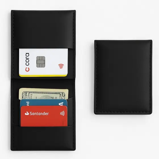 Kit 20 Porta Cartão Masculino Feminino Slim Carteira Feminina Carteira Masculina Promoção Kit OFERTA