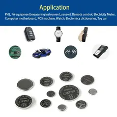 CR1616/1620/1632/1220 bateria kit 25-200 pcs Para relógios e chaves de carro