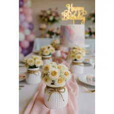 Kit 5, 10 ou 15  Vasos decorativos para Festas em gesso, lembranças para Doces Decorações Suculentas, Cactus e Plantas